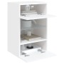 Muebles de TV de pared con luces LED 2 uds blanco 40x30x60,5 cm de , Muebles TV - Ref: Foro24-837079, Precio: 114,05 €, Descu...