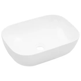 Waschbecken 45,5x32x13 cm aus weißer Keramik von vidaXL, Sinkt - Ref: Foro24-143915, Preis: 85,63 €, Rabatt: %