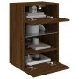Muebles TV de pared luces LED 2 uds roble marrón 40x30x60,5 cm de , Muebles TV - Ref: Foro24-837091, Precio: 91,73 €, Descuen...