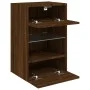 Muebles TV de pared luces LED 2 uds roble marrón 40x30x60,5 cm de , Muebles TV - Ref: Foro24-837091, Precio: 91,73 €, Descuen...