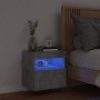Mueble de TV de pared con luces LED gris hormigón 40x30x40 cm de , Muebles TV - Ref: Foro24-837175, Precio: 34,84 €, Descuent...