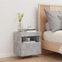 Mueble de TV de pared con luces LED gris hormigón 40x30x40 cm de , Muebles TV - Ref: Foro24-837175, Precio: 34,84 €, Descuent...