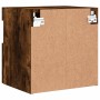 Mueble de TV de pared con luces LED roble ahumado 40x30x40 cm de , Muebles TV - Ref: Foro24-837177, Precio: 35,14 €, Descuent...
