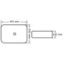 Lavabo 45,5x32x13 cm cerámica blanco de vidaXL, Lavabos - Ref: Foro24-143915, Precio: 76,40 €, Descuento: %