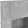 Mueble TV de pared con luces LED gris hormigón 78,5x30x60,5 cm de , Muebles TV - Ref: Foro24-837102, Precio: 65,28 €, Descuen...