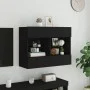 Mueble de TV de pared con luces LED negro 78,5x30x60,5 cm de , Muebles TV - Ref: Foro24-837100, Precio: 67,11 €, Descuento: %