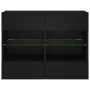 Mueble de TV de pared con luces LED negro 78,5x30x60,5 cm de , Muebles TV - Ref: Foro24-837100, Precio: 67,11 €, Descuento: %