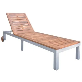 Tumbona de madera maciza de acacia de vidaXL, Tumbonas - Ref: Foro24-44611, Precio: 232,31 €, Descuento: %