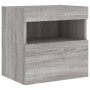 Muebles TV de pared luces LED 2 uds gris Sonoma 40x30x40 cm de , Muebles TV - Ref: Foro24-837180, Precio: 61,38 €, Descuento: %