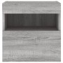 Muebles TV de pared luces LED 2 uds gris Sonoma 40x30x40 cm de , Muebles TV - Ref: Foro24-837180, Precio: 61,38 €, Descuento: %
