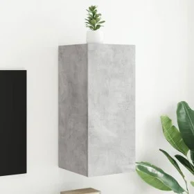 Wand-TV-Möbel mit betongrauen LED-Leuchten 30,5x35x70 cm von , TV-Möbel - Ref: Foro24-837238, Preis: 46,14 €, Rabatt: %