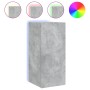 Mueble de TV de pared con luces LED gris hormigón 30,5x35x70 cm de , Muebles TV - Ref: Foro24-837238, Precio: 46,69 €, Descue...