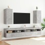 Mueble de TV de pared con luces LED gris hormigón 30,5x35x70 cm de , Muebles TV - Ref: Foro24-837238, Precio: 46,69 €, Descue...