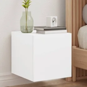 Muebles de TV de pared con luces LED 2 uds blanco 30,5x35x30 cm de , Muebles TV - Ref: Foro24-837219, Precio: 56,19 €, Descue...