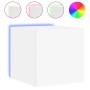 Muebles de TV de pared con luces LED 2 uds blanco 30,5x35x30 cm de , Muebles TV - Ref: Foro24-837219, Precio: 56,92 €, Descue...