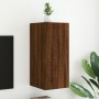 Mueble de TV de pared con luces LED roble marrón 30,5x35x70 cm de , Muebles TV - Ref: Foro24-837244, Precio: 48,19 €, Descuen...