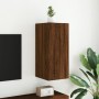 Mueble de TV de pared con luces LED roble marrón 30,5x35x70 cm de , Muebles TV - Ref: Foro24-837244, Precio: 48,19 €, Descuen...