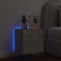 Mueble de TV de pared con luces LED gris hormigón 40,5x35x40 cm de , Muebles TV - Ref: Foro24-837252, Precio: 41,76 €, Descue...