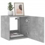 Mueble de TV de pared con luces LED gris hormigón 40,5x35x40 cm de , Muebles TV - Ref: Foro24-837252, Precio: 41,76 €, Descue...