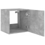 Mueble de TV de pared con luces LED gris hormigón 40,5x35x40 cm de , Muebles TV - Ref: Foro24-837252, Precio: 41,76 €, Descue...