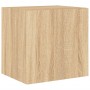 Mueble de TV de pared con luces LED roble Sonoma 40,5x35x40 cm de , Muebles TV - Ref: Foro24-837250, Precio: 42,33 €, Descuen...