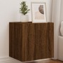 Muebles TV de pared luces LED 2 uds marrón roble 40,5x35x40 cm de , Muebles TV - Ref: Foro24-837259, Precio: 70,81 €, Descuen...
