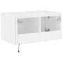 Mueble de TV de pared con luces LED blanco 60x35x31 cm de , Muebles TV - Ref: Foro24-837267, Precio: 47,25 €, Descuento: %