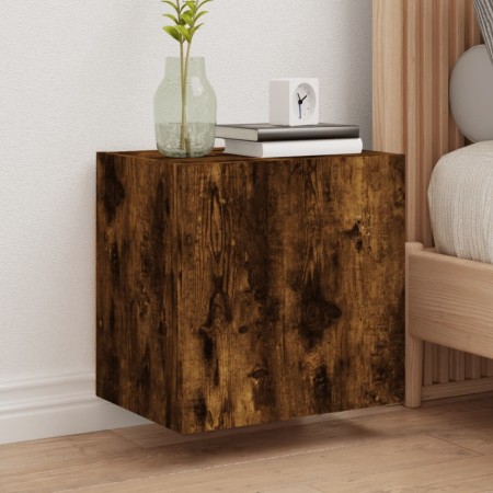 Mueble TV de pared madera ingeniería roble ahumado 40,5x30x40cm de , Muebles TV - Ref: Foro24-836904, Precio: 35,66 €, Descue...