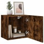 Mueble TV de pared madera ingeniería roble ahumado 40,5x30x40cm de , Muebles TV - Ref: Foro24-836904, Precio: 35,66 €, Descue...