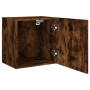 Mueble TV de pared madera ingeniería roble ahumado 40,5x30x40cm de , Muebles TV - Ref: Foro24-836904, Precio: 35,66 €, Descue...
