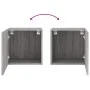 Mueble TV de pared madera ingeniería gris Sonoma 40,5x30x40 cm de , Muebles TV - Ref: Foro24-836906, Precio: 34,79 €, Descuen...