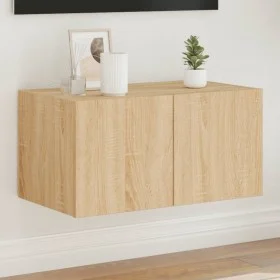 Wand-TV-Möbel mit LED-Leuchten Sonoma-Eiche 60x35x31 cm von , TV-Möbel - Ref: Foro24-837271, Preis: 45,27 €, Rabatt: %