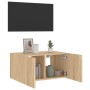 Mueble de TV de pared con luces LED roble Sonoma 60x35x31 cm de , Muebles TV - Ref: Foro24-837271, Precio: 45,86 €, Descuento: %