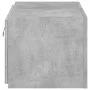 Mueble de TV de pared con luces LED gris hormigón 60x35x31 cm de , Muebles TV - Ref: Foro24-837273, Precio: 44,59 €, Descuent...