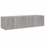 Muebles TV de pared con luces LED 2 uds gris Sonoma 60x35x31 cm de , Muebles TV - Ref: Foro24-837278, Precio: 88,95 €, Descue...