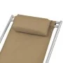 Tumbonas reclinables 2 unidades acero gris topo de vidaXL, Tumbonas - Ref: Foro24-44298, Precio: 158,68 €, Descuento: %