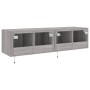 Muebles TV de pared con luces LED 2 uds gris Sonoma 60x35x31 cm de , Muebles TV - Ref: Foro24-837278, Precio: 88,95 €, Descue...
