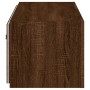 Mueble de TV de pared con luces LED marrón roble 100x35x31 cm de , Muebles TV - Ref: Foro24-837301, Precio: 60,65 €, Descuent...