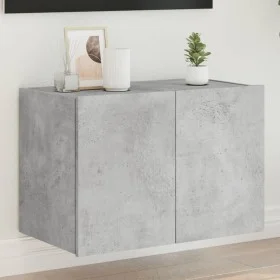 Mueble de TV de pared con luces LED gris hormigón 60x35x41 cm de , Muebles TV - Ref: Foro24-837308, Precio: 50,03 €, Descuent...