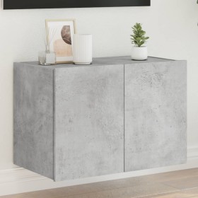 Mueble de TV de pared con luces LED gris hormigón 60x35x41 cm de , Muebles TV - Ref: Foro24-837308, Precio: 50,63 €, Descuent...