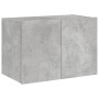 Mueble de TV de pared con luces LED gris hormigón 60x35x41 cm de , Muebles TV - Ref: Foro24-837308, Precio: 50,63 €, Descuent...