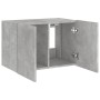 Mueble de TV de pared con luces LED gris hormigón 60x35x41 cm de , Muebles TV - Ref: Foro24-837308, Precio: 50,63 €, Descuent...