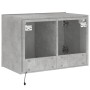 Mueble de TV de pared con luces LED gris hormigón 60x35x41 cm de , Muebles TV - Ref: Foro24-837308, Precio: 50,63 €, Descuent...