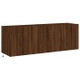 Muebles TV de pared luces LED 2 uds marrón roble 60x35x41 cm de , Muebles TV - Ref: Foro24-837315, Precio: 91,90 €, Descuento: %