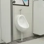 Urinario de pared con válvula de descarga cerámica blanco de vidaXL, Urinarios - Ref: Foro24-143990, Precio: 133,85 €, Descue...