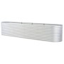 Arriate de acero galvanizado plateado 400x80x81 cm de vidaXL, Maceteros y jardineras - Ref: Foro24-45511, Precio: 259,98 €, D...