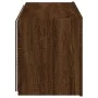 Mueble de TV de pared con luces LED marrón roble 80x35x41 cm de , Muebles TV - Ref: Foro24-837322, Precio: 58,66 €, Descuento: %