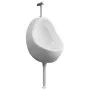 Urinario de pared con válvula de descarga cerámica blanco de vidaXL, Urinarios - Ref: Foro24-143990, Precio: 133,85 €, Descue...