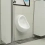 Urinario de pared con válvula de descarga cerámica blanco de vidaXL, Urinarios - Ref: Foro24-143990, Precio: 133,85 €, Descue...