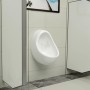 Urinario de pared con válvula de descarga cerámica blanco de vidaXL, Urinarios - Ref: Foro24-143990, Precio: 122,14 €, Descue...